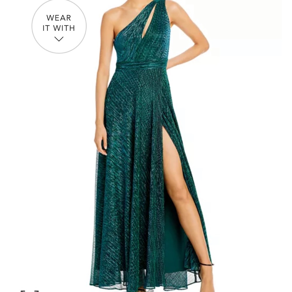 Aqua gown worn once